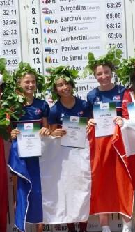 Podium yaelle equipe france